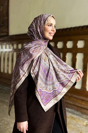 شال رنگی زنانه پلی ساتن Sultan - کد 888512363