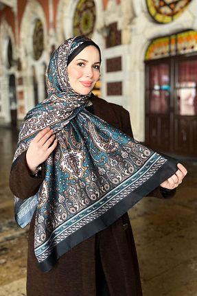 شال رنگی زنانه Kesik Elyaf Sultan - کد 888514731