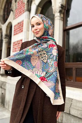 شال رنگی زنانه Kesik Elyaf Sultan - کد 888516211