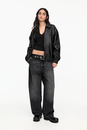 کت مشکی زنانه Comfort Pull & Bear - کد 888636560