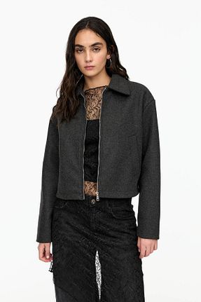 کت طوسی زنانه Comfort Pull & Bear - کد 888638236