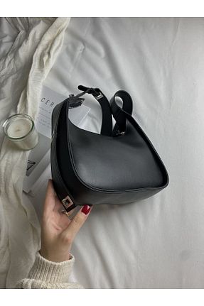 کیف دوشی مشکی زنانه چرم مصنوعی ELFCO - کد 770858206