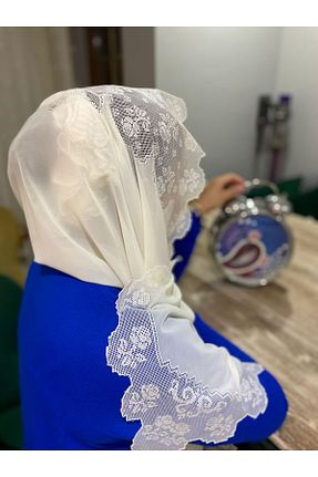 شال سفید زنانه ابریشم GELİNCİK ÇEYİZ TASARIM - کد 888525022