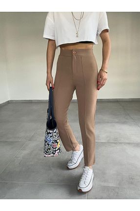 شلوار قهوه ای زنانه پارچه Paw Garage - کد 888551310