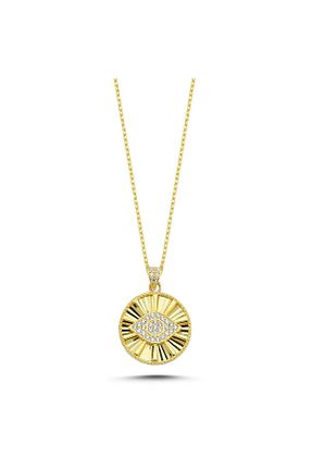 گردنبند نقره طلائی زنانه 925 عیار Inure Jewelry - کد 868363632
