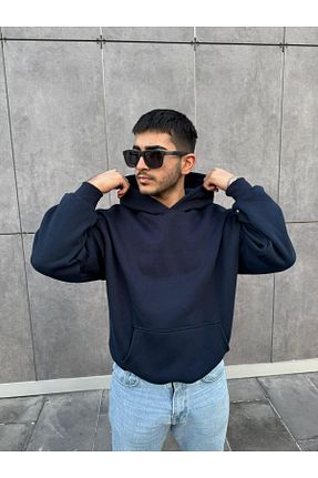 سوئیشرت سرمه ای زنانه ساده MODA - کد 888560146
