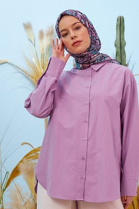 روسری بنفش پنبه پلی استر İpekhan - کد 329994484