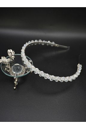 تاج طوسی زنانه سنگ کریستال gelinmz - کد 336016077