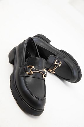 کفش لوفر مشکی زنانه چرم مصنوعی SOHO - کد 887358830