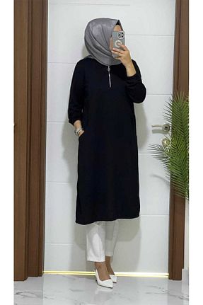 تونیک مشکی زنانه بافتنی modasura - کد 759108248