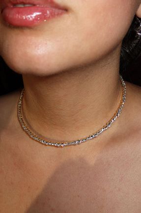 گردنبند جواهر طلائی زنانه Takıştır - کد 886731568