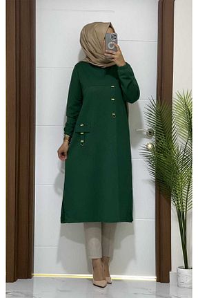 تونیک حجاب سبز زنانه بافتنی modasura - کد 756017929