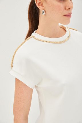 تیشرت نباتی زنانه رگولار Allyco - کد 880003225