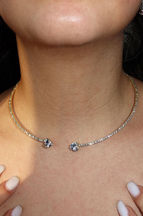 گردنبند جواهر طلائی زنانه Takıştır - کد 886735206