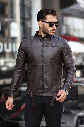 کت قهوه ای مردانه اسلیم MARTİNO LİFE - کد 886735736