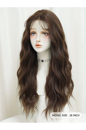 کلاه گیس قهوه ای زنانه REMY HAİR - کد 881909283