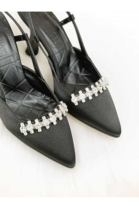 کفش مجلسی مشکی زنانه چرم مصنوعی HAVVA SHOES - کد 886777574