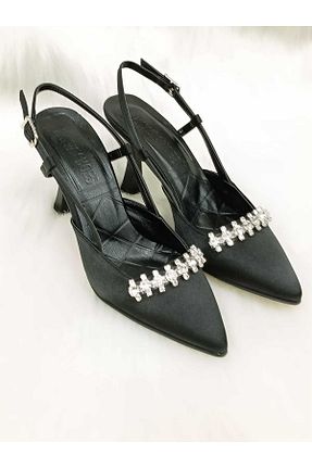 کفش مجلسی مشکی زنانه چرم مصنوعی HAVVA SHOES - کد 886777574