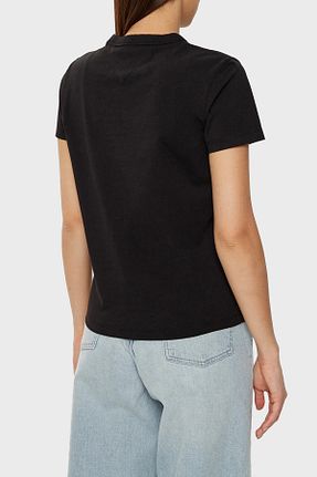 تیشرت مشکی زنانه رگولار Tommy Jeans - کد 886743667