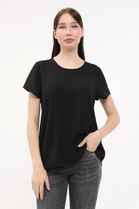 بلوز مشکی زنانه ساده Home Store - کد 666771118