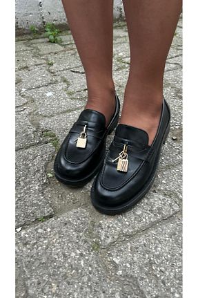 کفش لوفر مشکی زنانه چرم مصنوعی by emine eren emotion shoes - کد 886820712