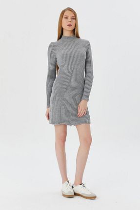 لباس طوسی زنانه بافتنی Shopping Shop - کد 886826373