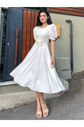 لباس سفید زنانه بافتنی KÜÇÜĞÜM BUTİK - کد 765202814