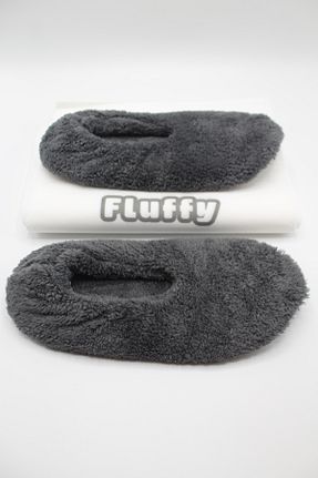 پاپوش طوسی مردانه مخملی fluffy - کد 886797451
