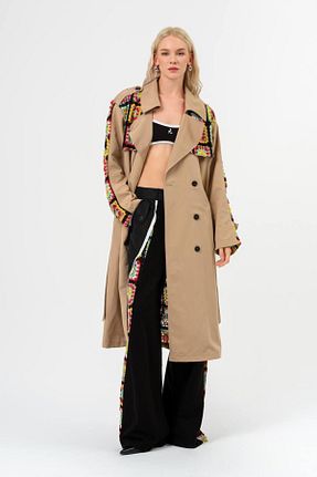 ترنچکت بژ زنانه بدون آستر tw3 - کد 861379618