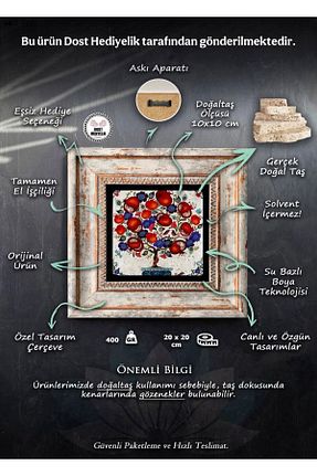 قاب عکس طوسی 1 پارچه Dost Çerçeve - کد 886832700