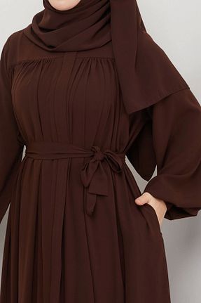 کلاه و ابایا قهوه ای زنانه مخلوط ویسکون SERRA MODA - کد 793042938