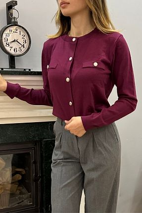رویه زرشکی زنانه اکریلیک - پلی استر Butik - کد 867819789