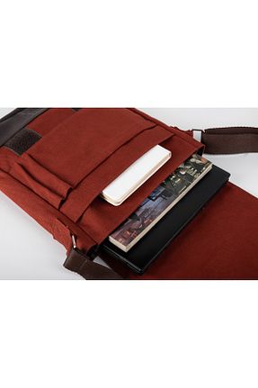 کیف پستچی قرمز زنانه چرم مصنوعی Has - کد 885606968