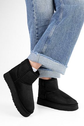 بوت / نیم بوت مشکی زنانه چرم مصنوعی Shoeberry - کد 768990481