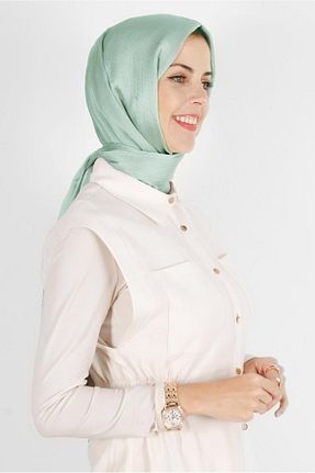 شال سبز زنانه پلی استر Alvina - کد 805319397