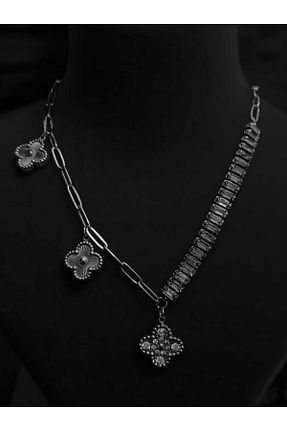 گردنبند استیل ( فولاد ) طوسی زنانه استیل (فولاد) Noms - کد 886998947