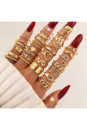 انگشتر جواهر طلائی زنانه Le Manolia Accessories - کد 887003993