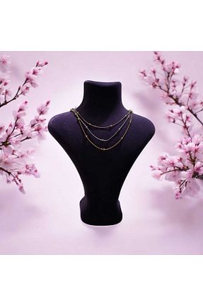 گردنبند استیل ( فولاد ) رنگی زنانه استیل (فولاد) feyza collection - کد 887006776