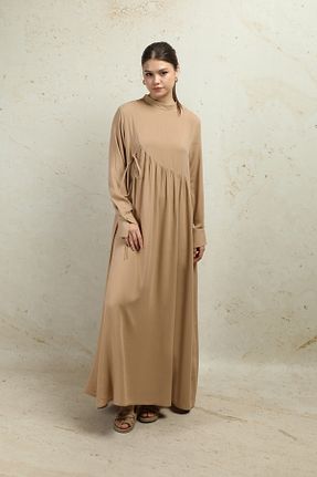 لباس حجاب بژ زنانه رگولار ZÜLAYS - کد 887022830