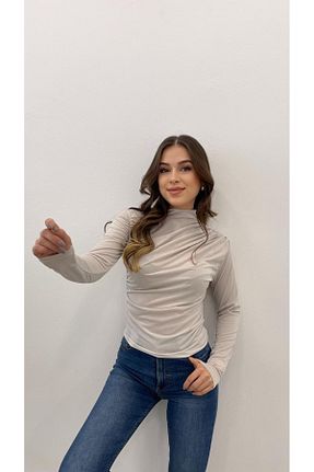 بلوز طوسی زنانه ساده MODA - کد 887032770