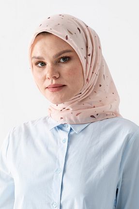 روسری صورتی پنبه پلی استر T Crazy - کد 887039732
