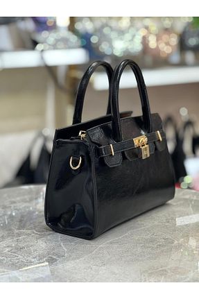 کیف دوشی مشکی زنانه چرم مصنوعی OUEEN ELİZABETH - کد 887065843