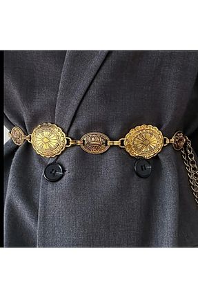 کمربند طلائی زنانه Zess store - کد 887045307