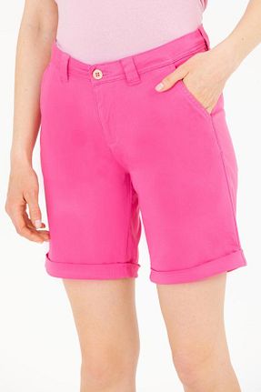 شلوارک و برمودا صورتی زنانه بافتنی U.S. Polo Assn. - کد 887052081