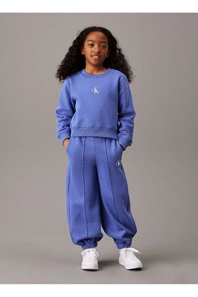 شلوار کرمگن آبی بچه گانه پاچه کش دار Calvin Klein - کد 887094800