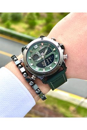ساعت مچی سبز مردانه 46 میلی متر Naviforce - کد 887071042