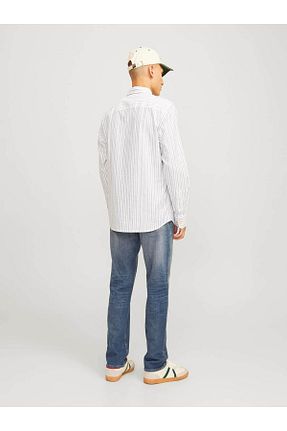 شلوار آبی مردانه پنبه - الاستین Jack & Jones - کد 883462370