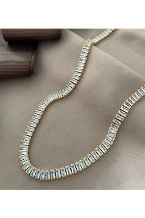گردنبند استیل ( فولاد ) طلائی زنانه استیل (فولاد) Marlenka - کد 887072737