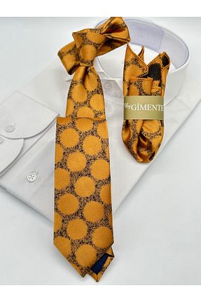 کراوات طلائی مردانه میکروفیبر Gutiero - کد 887085044