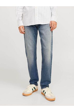 شلوار آبی مردانه پنبه - الاستین Jack & Jones - کد 883462370